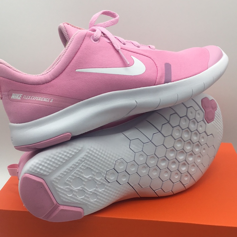 NIKE FLEX EXPERIENCE RN 8 (GS) pink rise/whit-pink - Picture 9 of 16